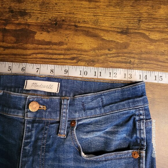 Madewell Jeans Size 28 Skinny 9" High Riser Polly Wash F5561 Stretch Denim - Picture 8 of 13